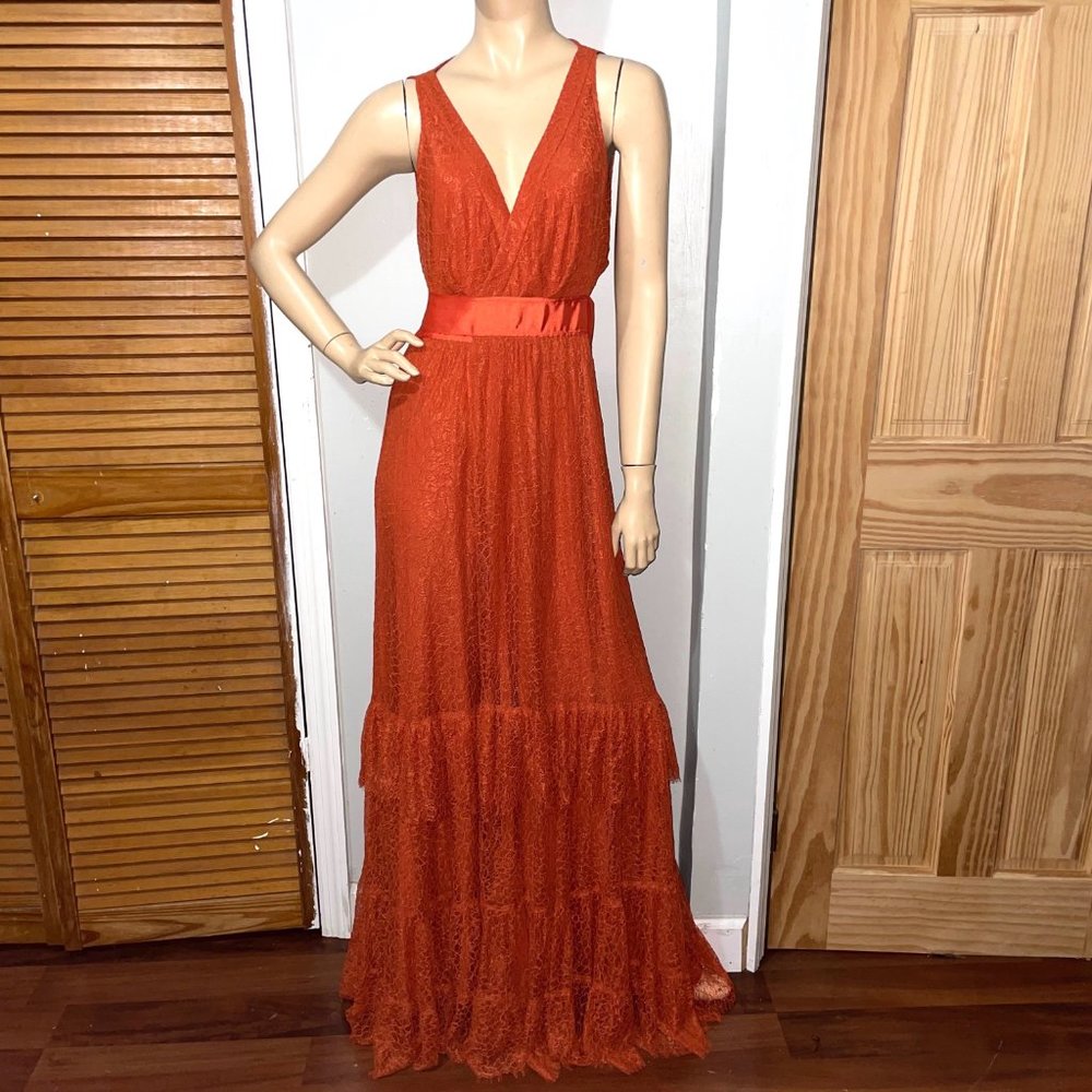 Diane Von Furstenberg Rumi Lace wrap maxi dress